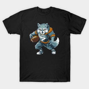 Wolf American Football T-Shirt